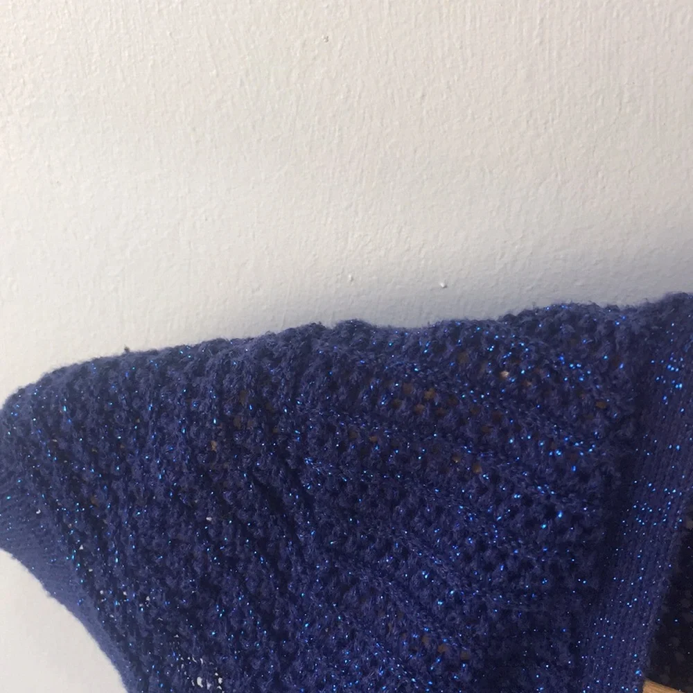 Justice Open Knit Sleeveless Buttonless Cardigan